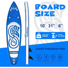 Aufblasbares Stand Up Paddle Board SUP 320x78x15cm Blau