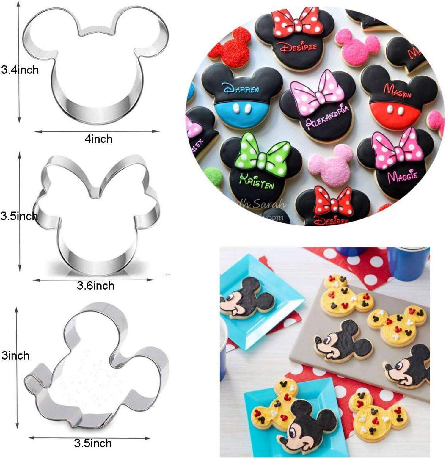 7er Set Ausstechformen für Plätzchen und Kuchen - Mickey