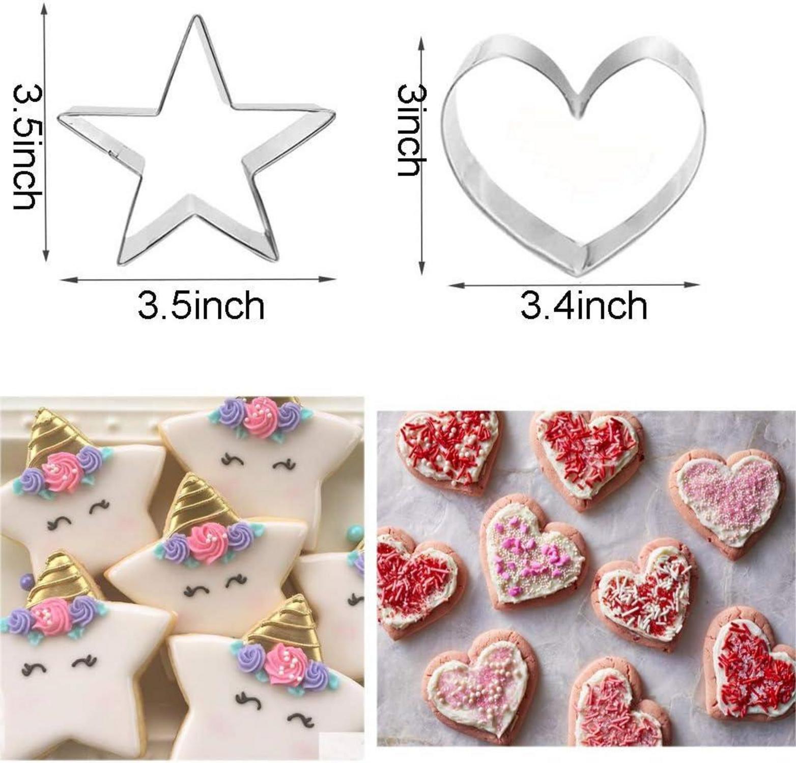 Ausstechformen Mickey Mouse, Minnie, Dinosaurier, Herz, Stern