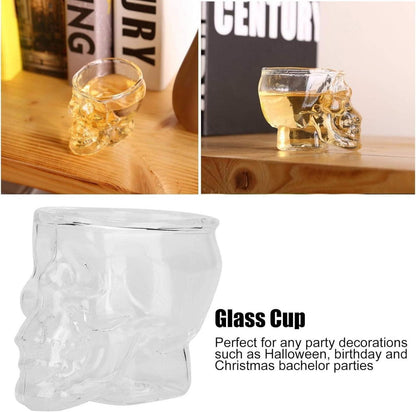 Skull Shot Glasses Set - Kristall Schädel Schnapsgläser 75ml 3er Set