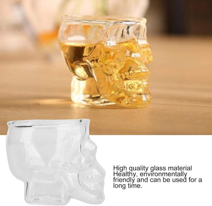 Skull Shot Glasses 3er Set 75ml Totenkopf Schnapsgläser Crystal