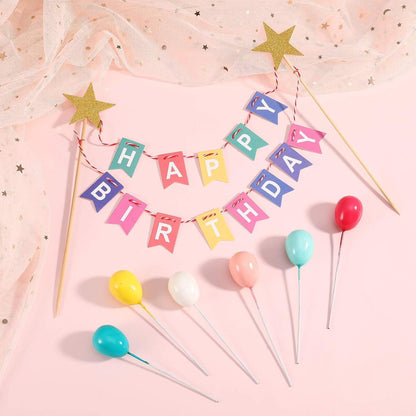 Alles Gute zum Geburtstag Kuchen Topper Set Regenbogen Dekoration Cupcake Bunting