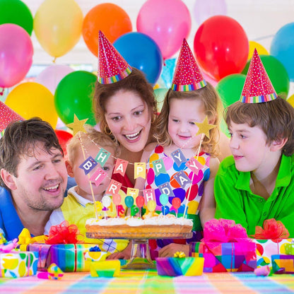 Geburtstag Kuchen Topper Set Bunting Regenbogen Dekoration Kinder