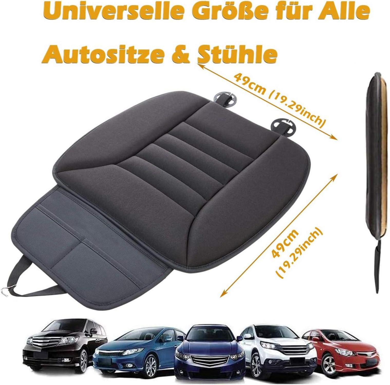 Big Ant Autositzkissen Memory Schaum Schwarz Orthopädisch