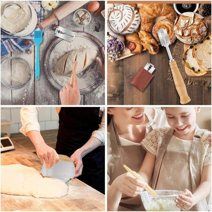 K KUMEED 27 Stück Bäckermesser Set Broteinschneidemesser