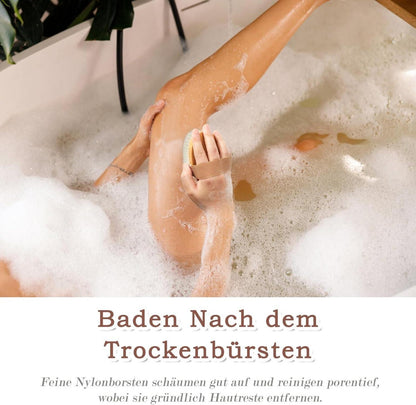 Trockenbürste Körperbürste Set Weiche & Harte Borsten Cellulite