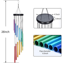 Regenbogen Memorial Windspiele 72cm 14 Aluminium Rohre