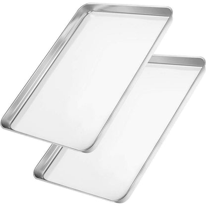 Edelstahl Backblech Set, 2er Pack, 30.5x25.4x2.5CM, Ungiftig