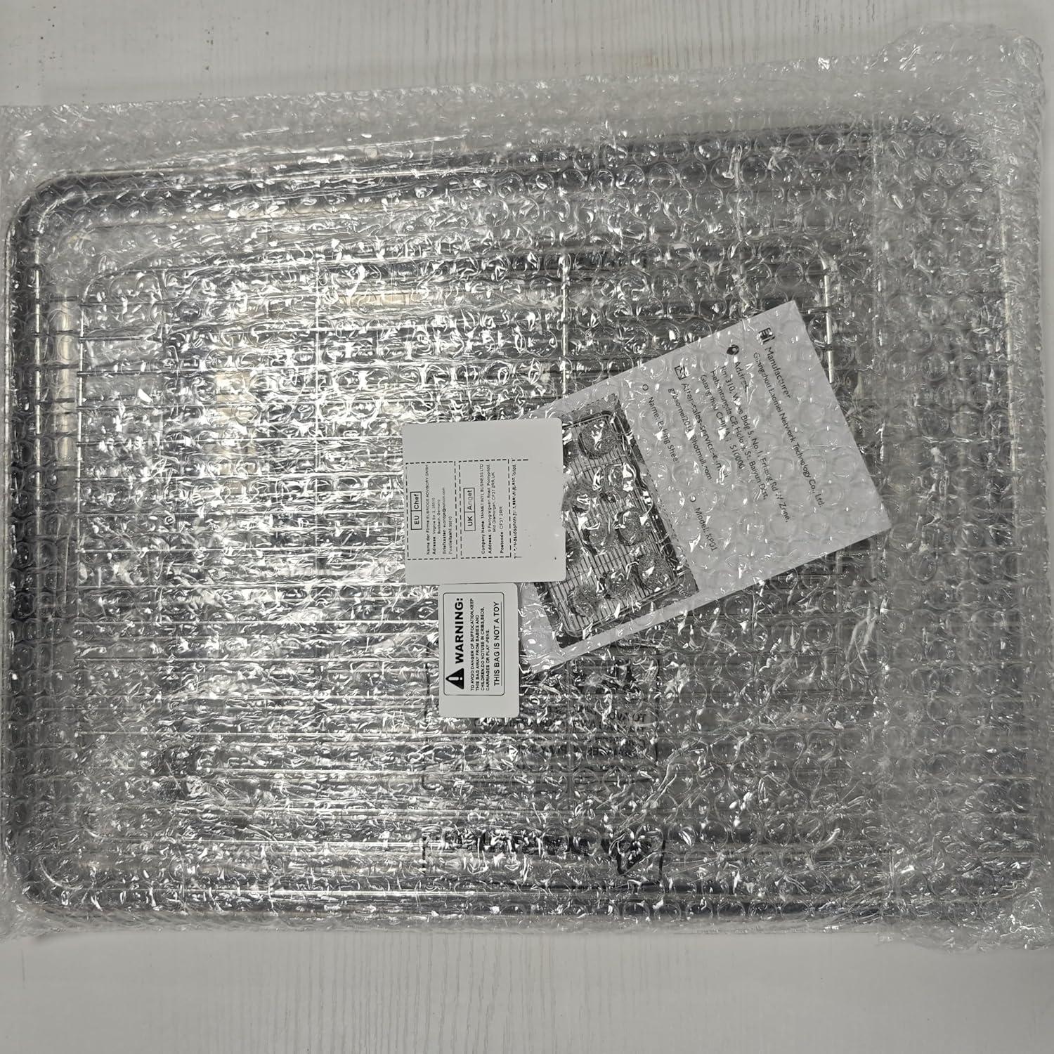 Wildone Edelstahl Backblech Set 30.5x25.4x2.5cm, Ungiftig & Gesund