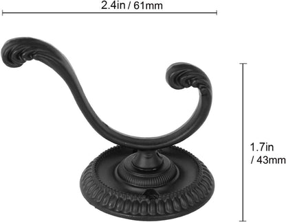 6er Set Vintage Wandhaken Schlafzimmer Garderobe Schwarz