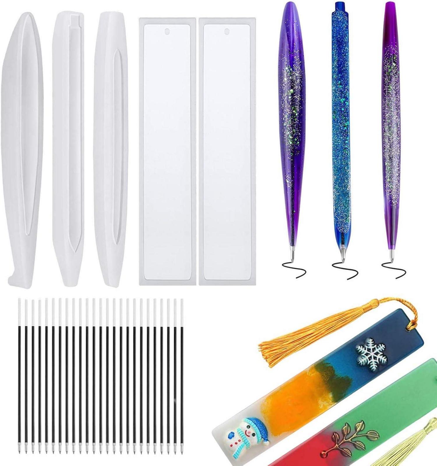 DIY Silikonformen Set für Stifte & Lesezeichen - 5-teilig