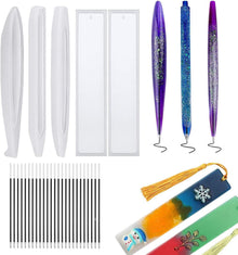 DIY Silikonformen Set für Stifte & Lesezeichen - 5-teilig