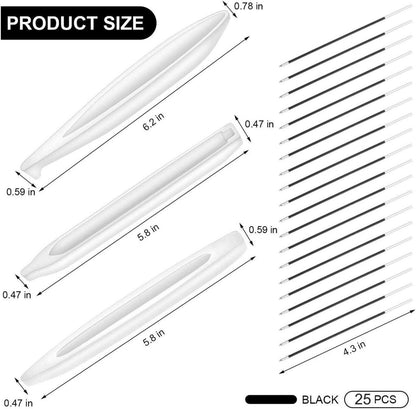 5er Set Silikonform für DIY Stifte Resin Crafting mit