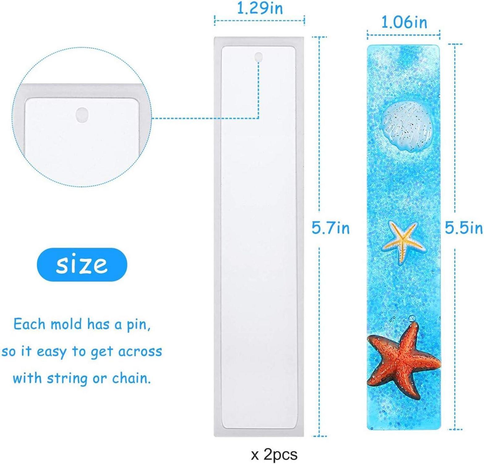 DIY Silikonformen Set für Stifte & Lesezeichen - 5-teilig