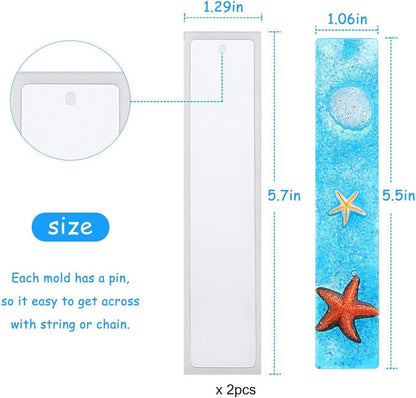 DIY Silikonformen Set für Stifte & Lesezeichen - 5-teilig