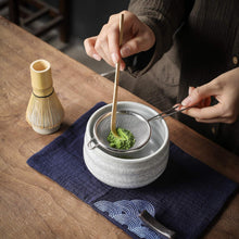 Matcha Teeservice Set Keramik Bambus Schneebesen Schaufel