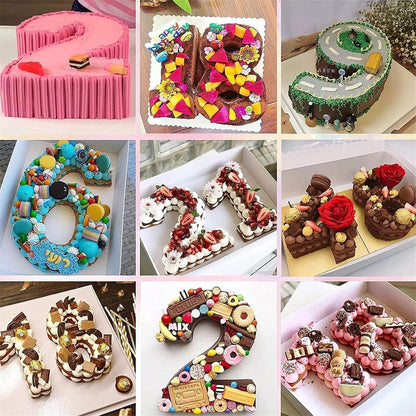 Silikon Backform Zahlen 3D – Kuchenform für Geburtstag & Jubiläum