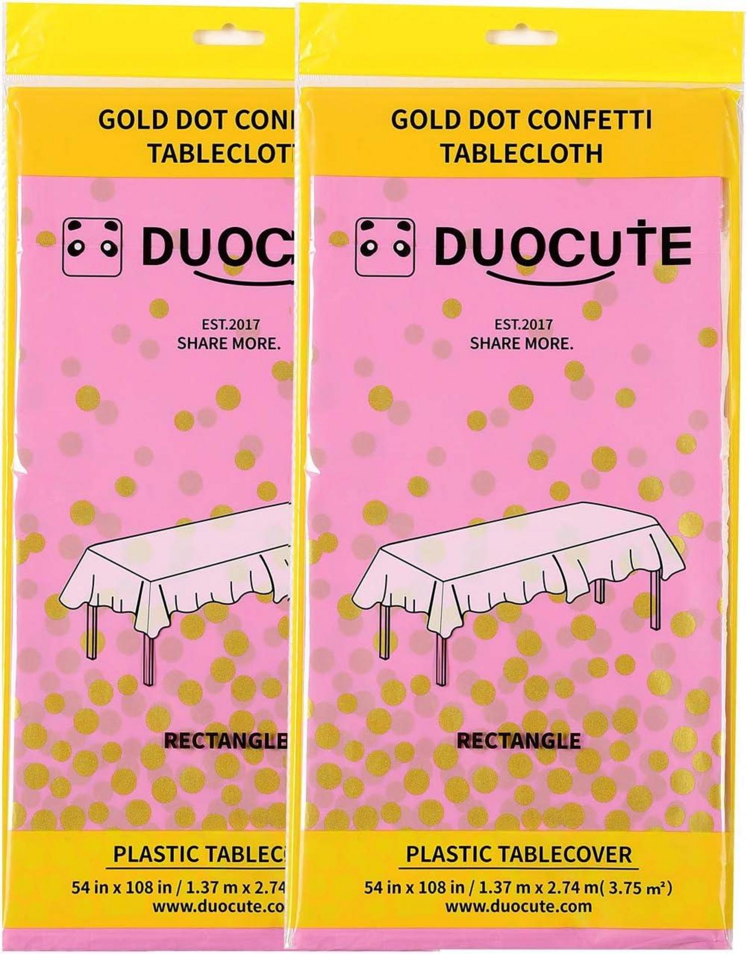 Rosa Gold Party Tischdecke 137x274cm Mädchen Geburtstag Baby Shower Hochzeit
