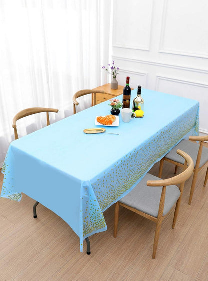 2er-Pack Blau Gold Party Tischdecke Rechteck Tisch Geburtstag 137x274cm