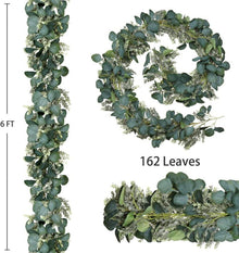 Künstliche Eukalyptus Girlande Hängend Deko 1PC 182CM
