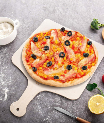 Holz Pizzaschieber 42x30cm Pizzabrett Flammkuchenbrett 3er Set