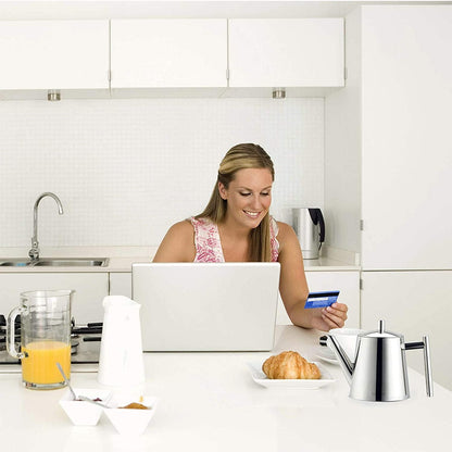 Edelstahl Teekanne mit Siebeinsatz 1500ml - Teebereiter für Früchte und