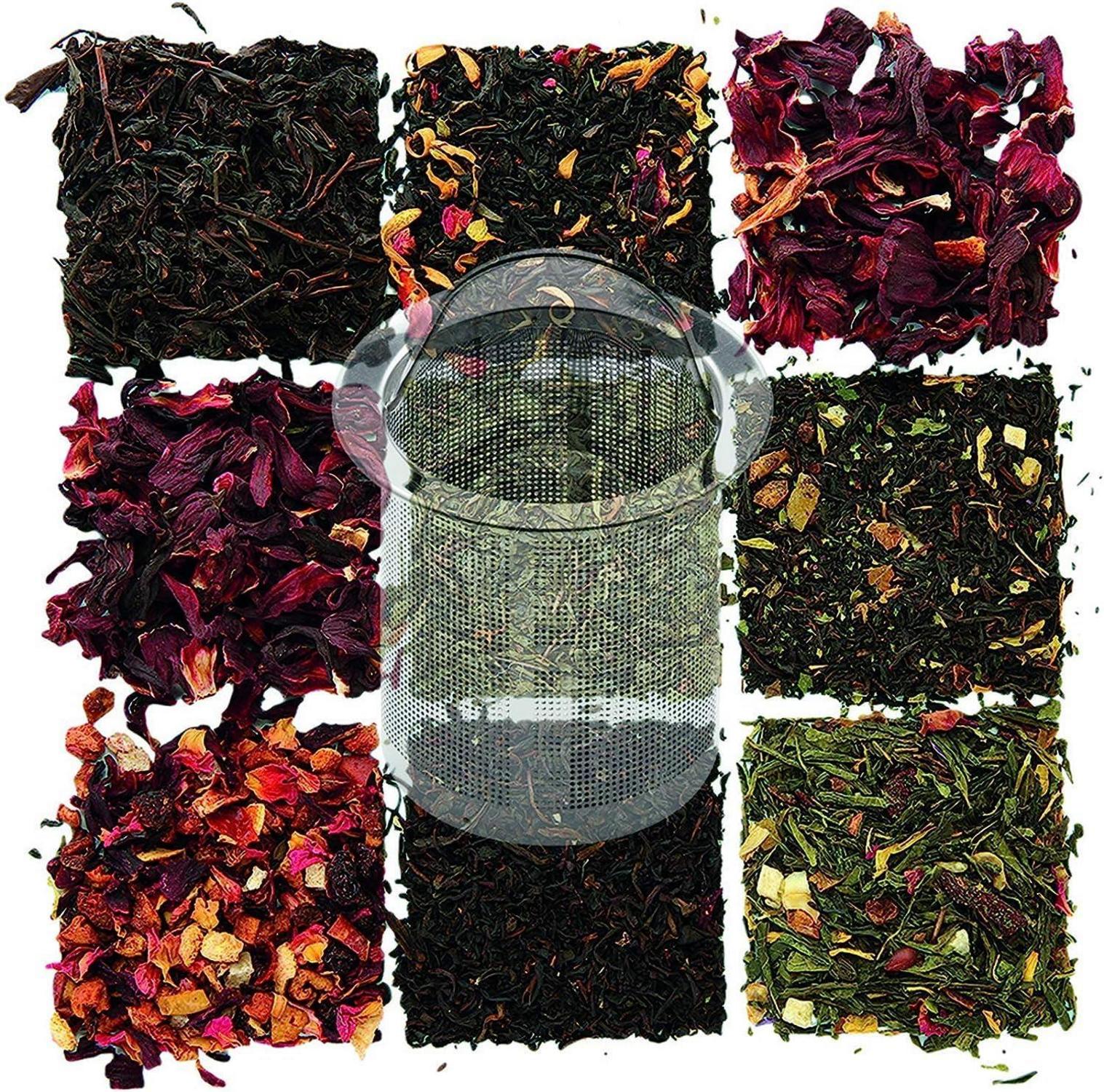 Edelstahl Teekanne mit Siebeinsatz 1500ml - Teebereiter für Früchte und