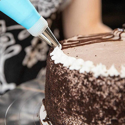 Spritztüllen Set Silikon Zuckerguss 24-tlg Edelstahl Kuchen Dekorieren