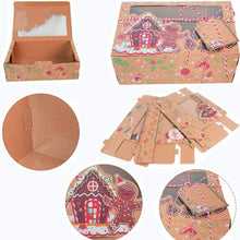 Weihnachts-Plätzchen-Boxen mit Weihnachtselementen, 6er Set