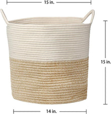 Baumwollseil Wäschekorb Aufbewahrungskorb Spielzeug Korb