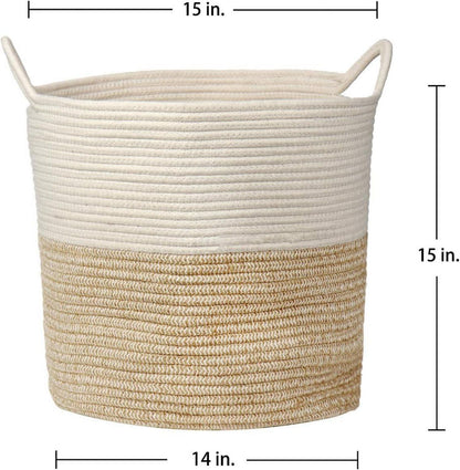 Baumwollseil Wäschekorb Aufbewahrungskorb Spielzeug Korb