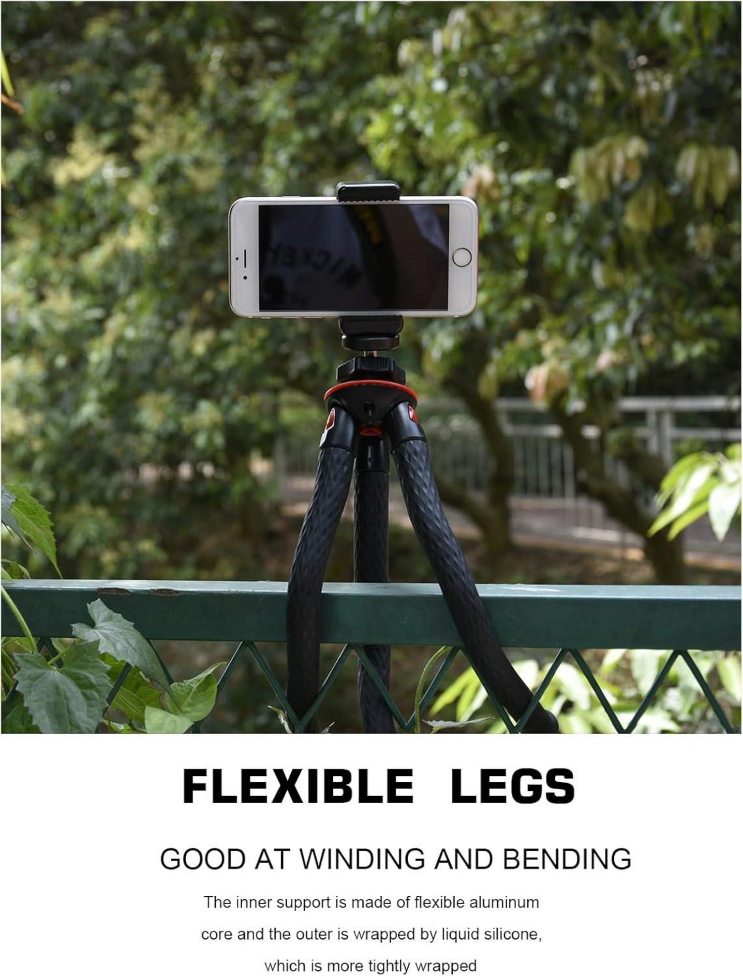 Lammcou Flexibles Mini Handy Stativ mit Smartphone Fernauslöser