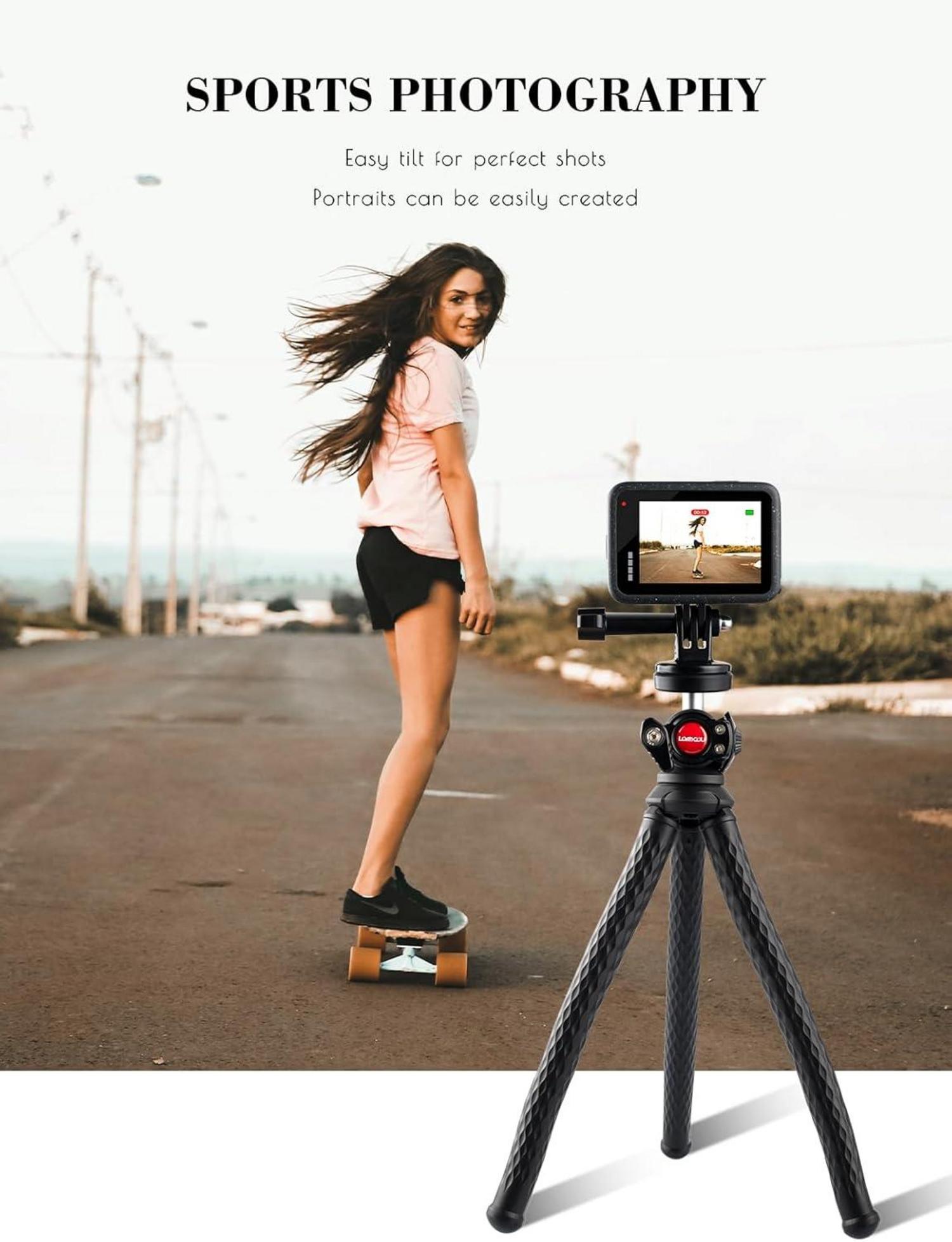 Flexibles Action Kamera Stativ für GoPro Insta-360 Hero 13 12 11