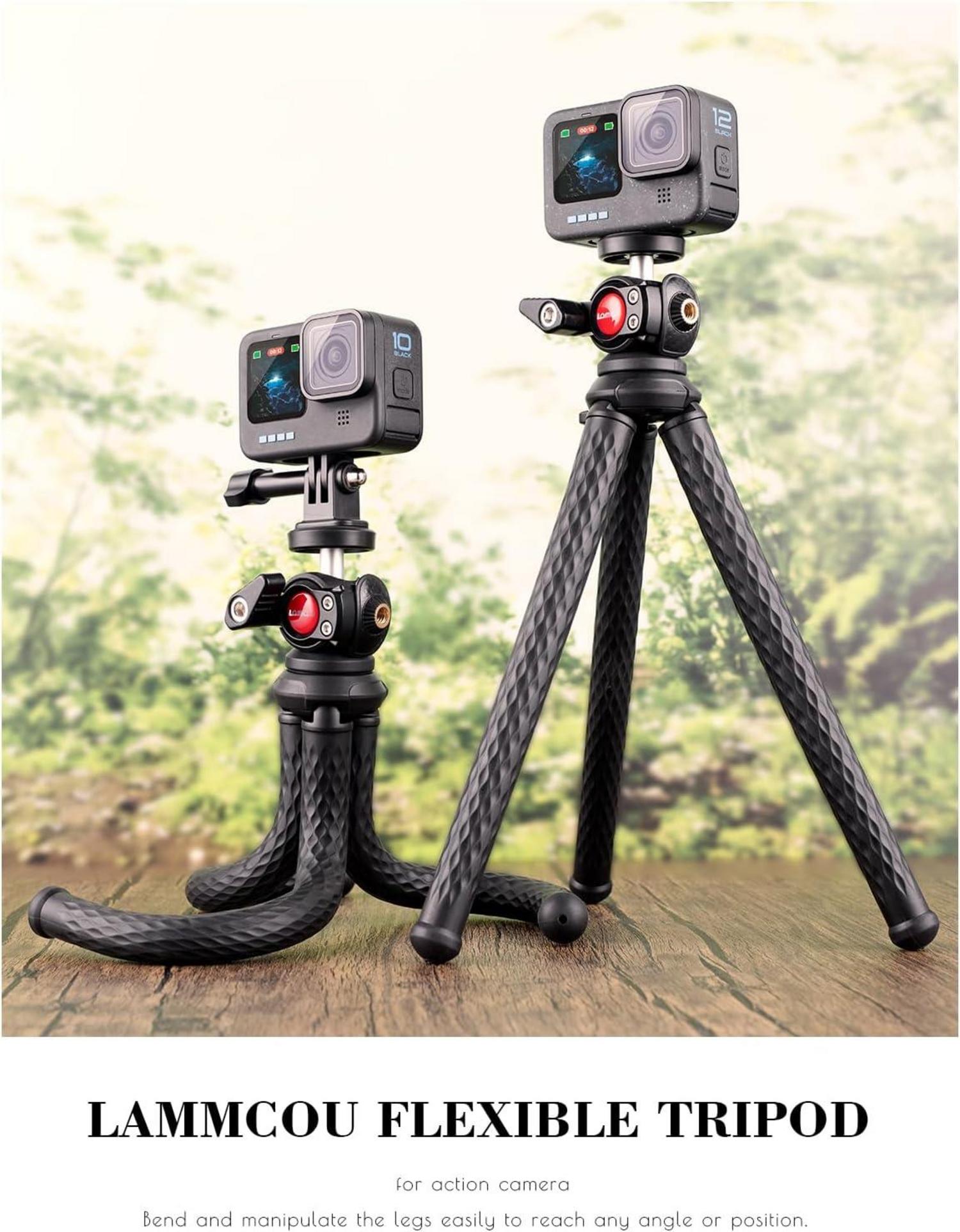 Lammcou Flexibles Action Kamera Stativ für GoPro Hero 13 12 11 10 9