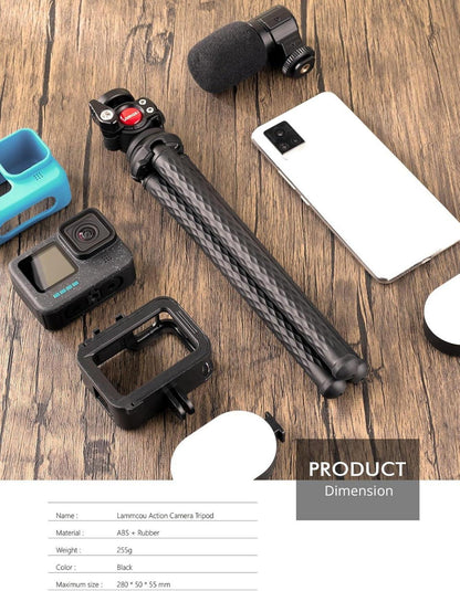 Flexibles Action-Kamera Stativ Octopus Gorilla Pod für GoPro Hero 13 12 11 10 9