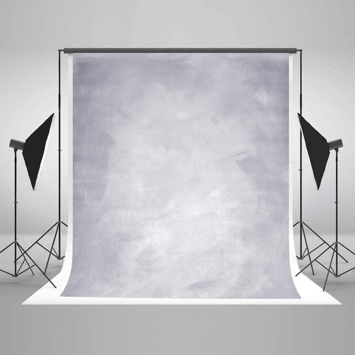3x6m Grau Fotohintergrund Mikrofaser Textur