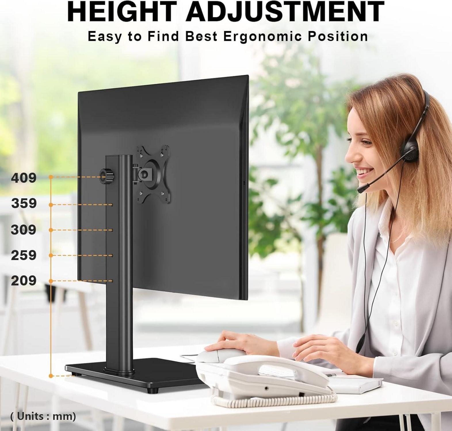 Monitor Ständer 13-32 Zoll Höhenverstellbar Neigbar
