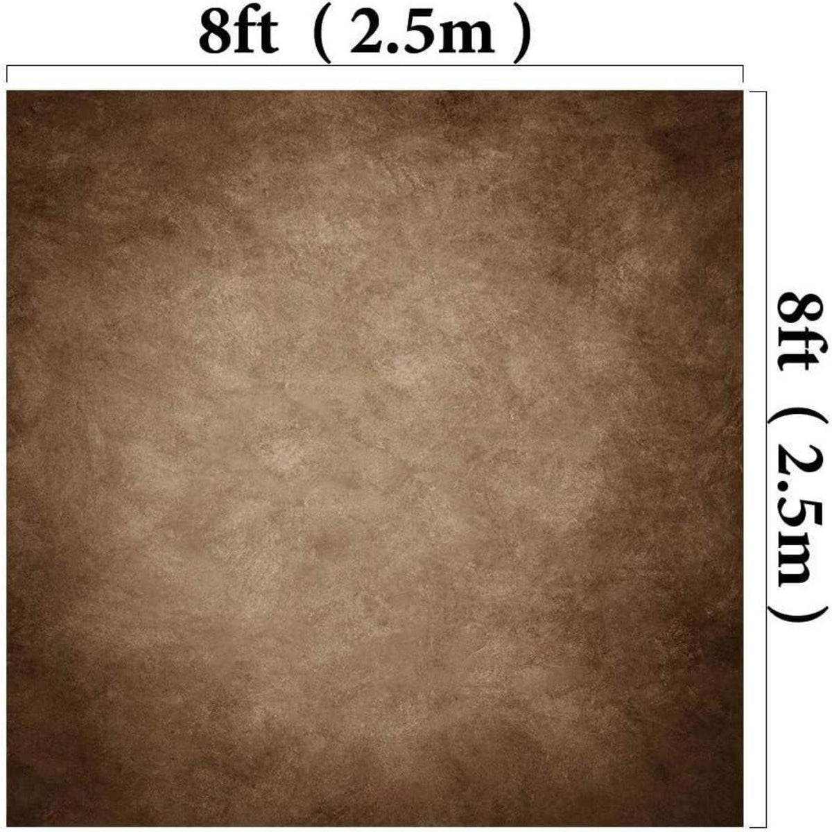 2.5x2.5m Dunkelbrauner Fotohintergrund – Faltenfrei & Tragbar