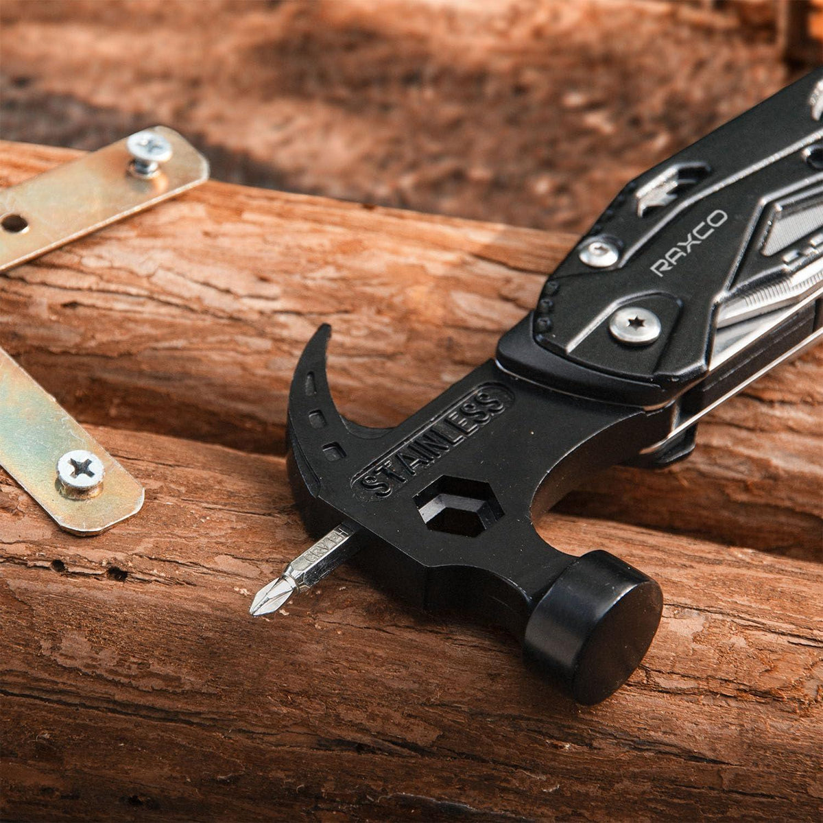 Multitool Hammer 15-in-1 für Camping & Vatertag