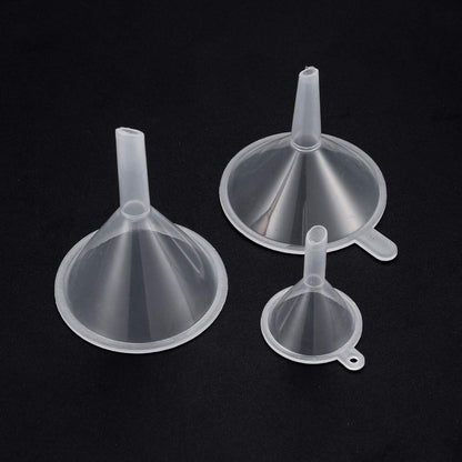 15x Mini Trichter Set aus Kunststoff – Für Küche, Labor & Kosmetik