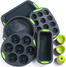 Silikon Backform Set Kuchen Brot Donut Muffin Pizzablech CupcakesC