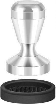 Espresso Tamper aus Edelstahl 51mm mit Silikonkissen