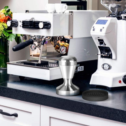 Kaffeemehlpresser 51mm Edelstahl Espresso Tamper Silikonkissen