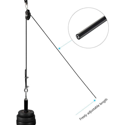 LFJ Gym Kabel Draht Stahlseil für Latzug Kabelzug Fitness 3m