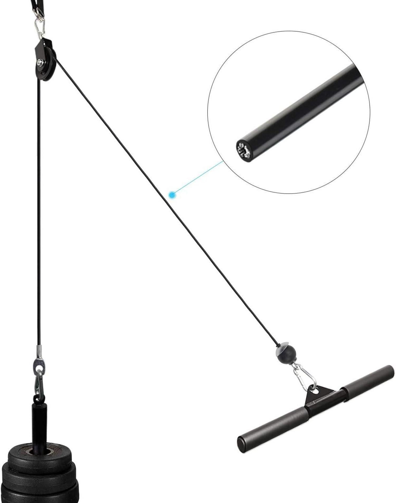 LFJ Gym Kabel Fitness Stahlseil für Latzug Kabelzug Fitness Home Gym 2,5m