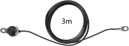 Fitness Kabelzug Stahlseil für Heim-Gym - 3m Schw. Kugel