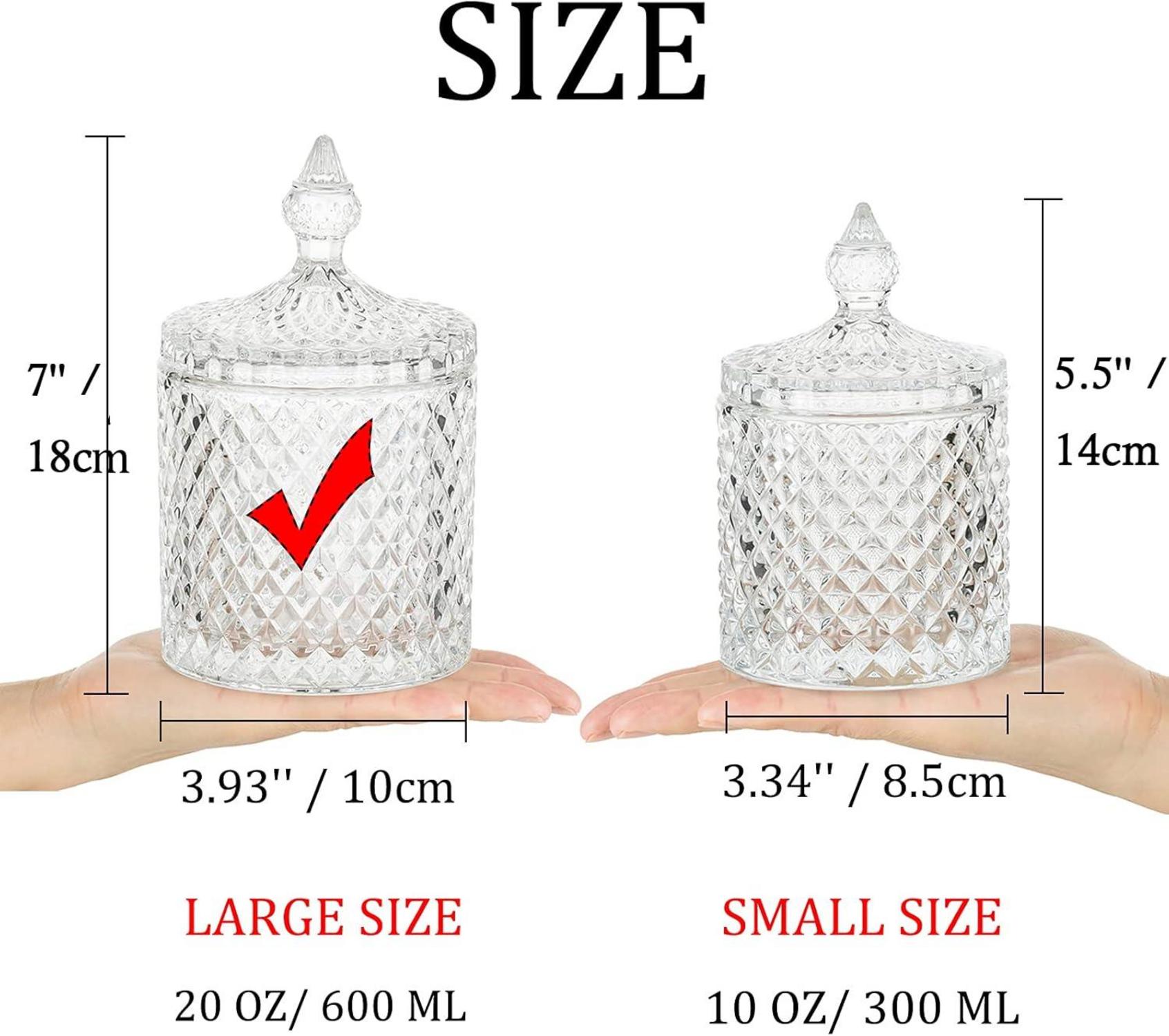 Bonbongeschirr Transparentglas Groß für Bonbonbuffet