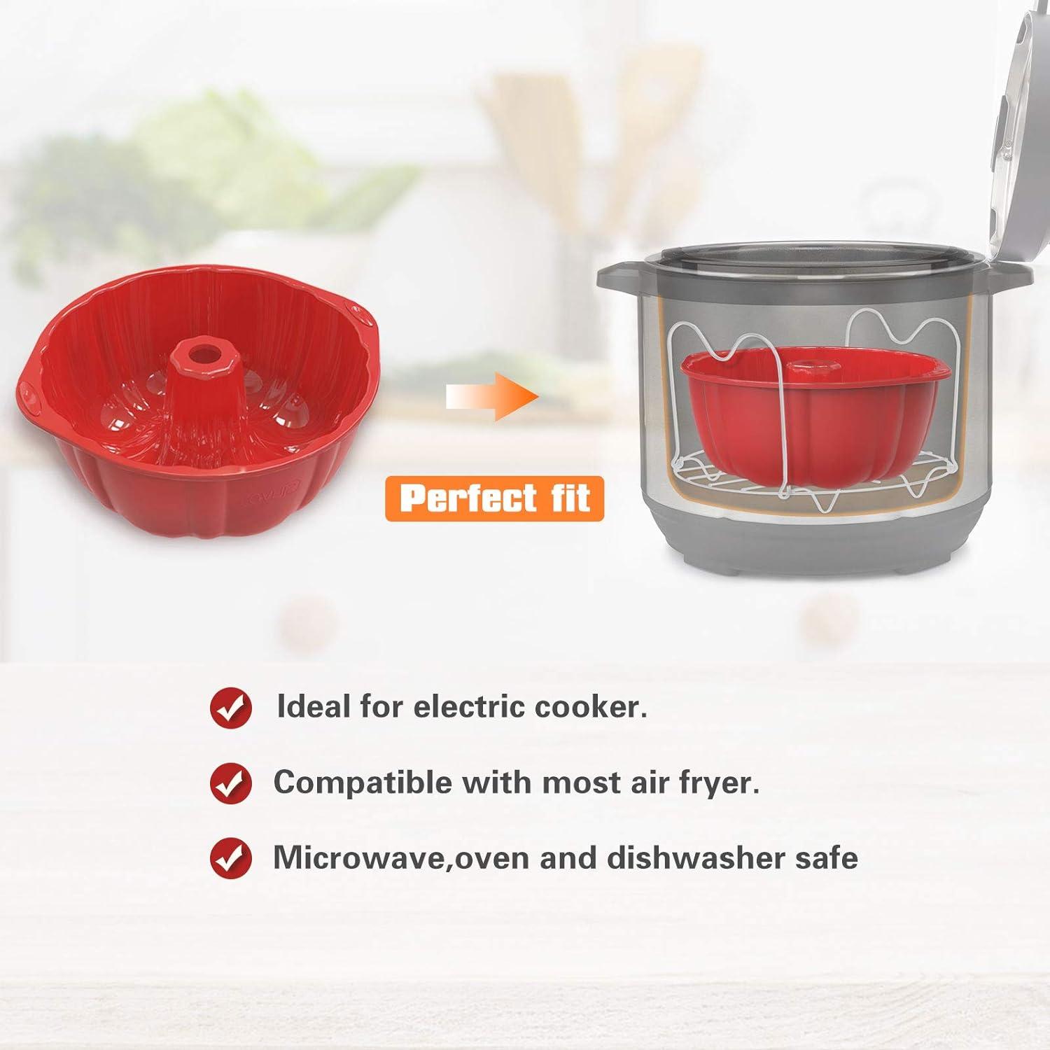 Gugelhupfform 17.5 cm Silikon Backform Antihaftbeschichtet für Kuchen