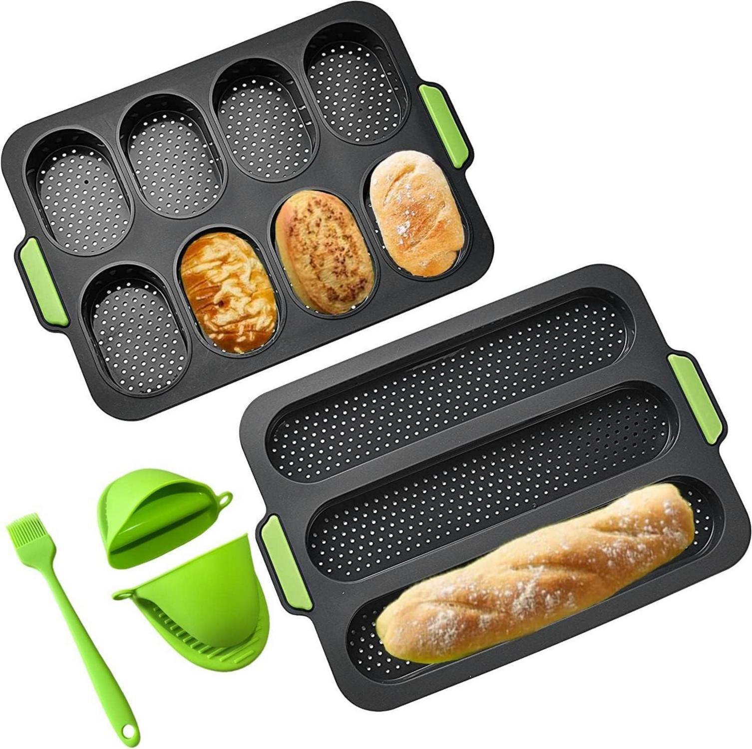 Silikon Baguette Backform Antihaft Brotbackblech flexibel