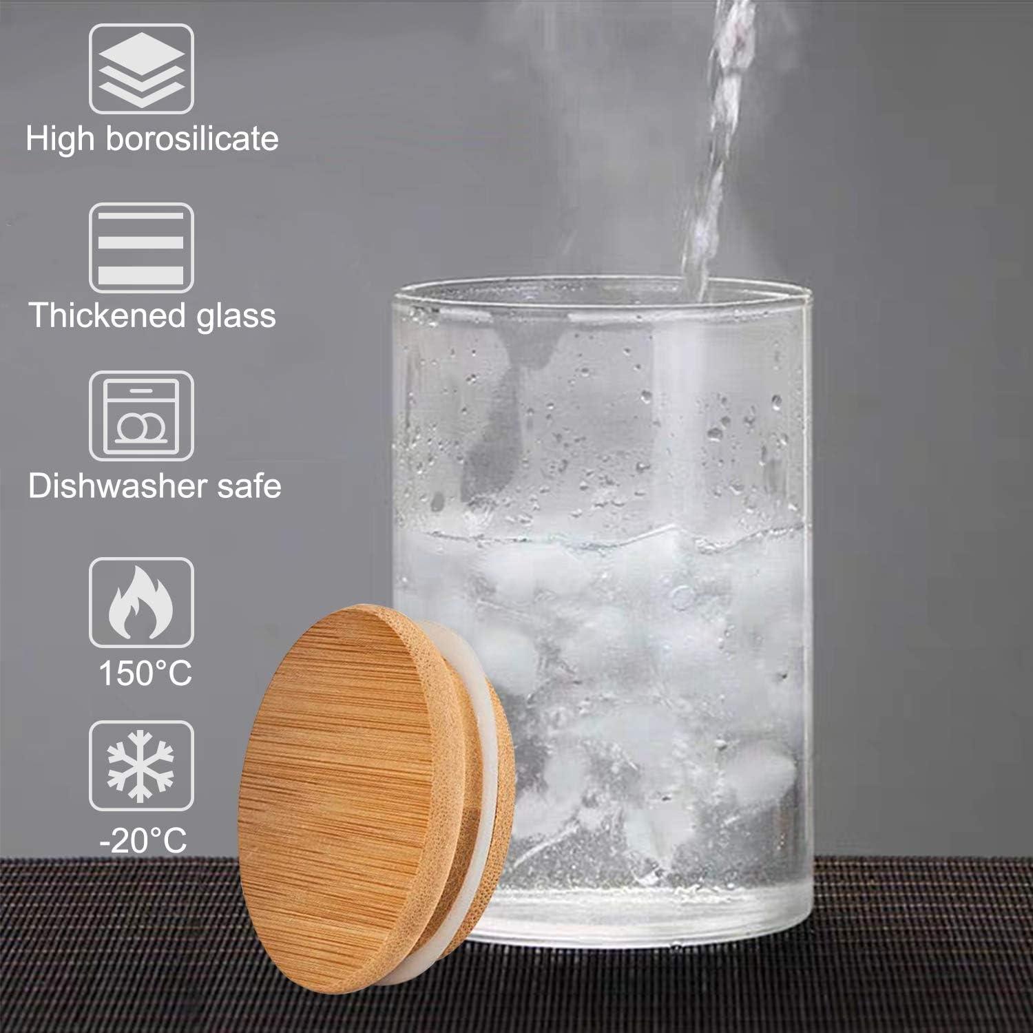 Gewürzdosen Glas Set 12 Stück 200ml Vorratsdosen Aufbewahrung Küche Teedosen